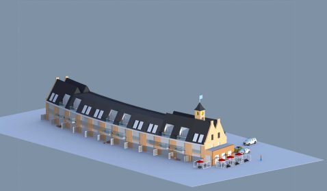 overzicht vanaf zeezijde