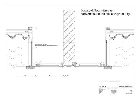 dakkapel en woningscheiding, oorspronkelijk