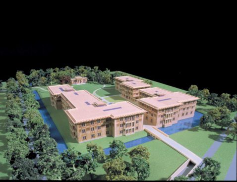 makette vanuit het zuidwesten