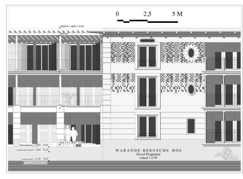 Gevelfragment met glasmozaïek
